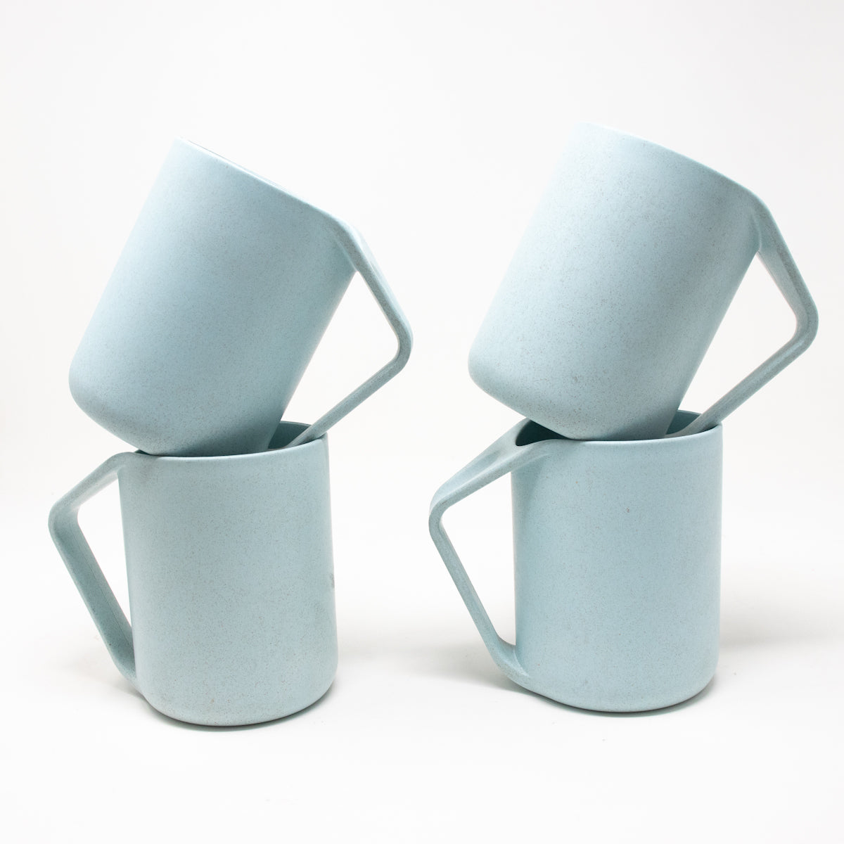 Taza de Trigo Azul con Mango