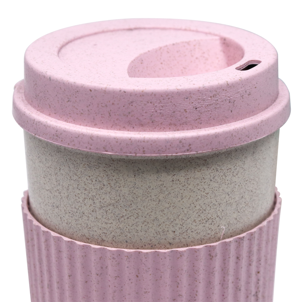 Vaso Ecofriendly para Café Rosa - 450 ml