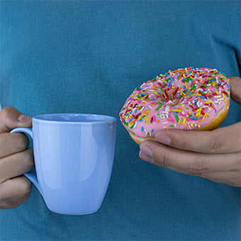 Taza de Cerámica Azul Clásica para Café o Té - 320 ml