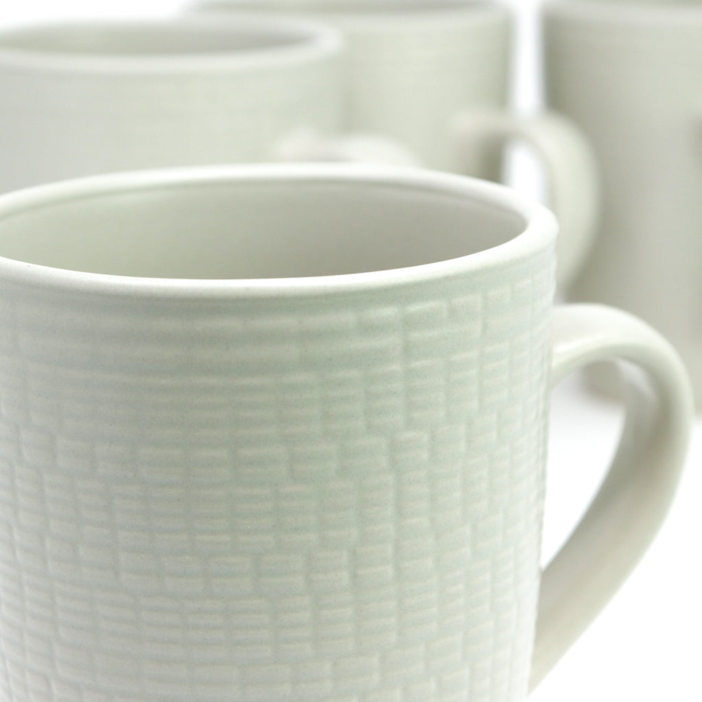 Set de Tazas con Relieve Beige 350 ml - 4 piezas