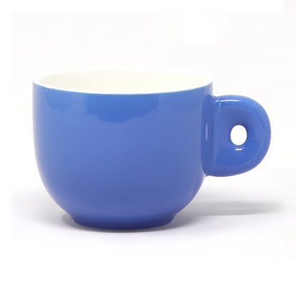 Taza y Platillo Cerámica Azul Mate - 270 ml