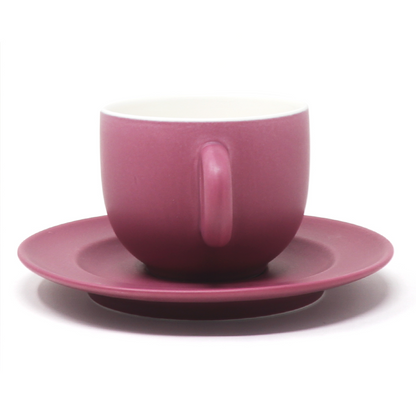 Taza con Plato Vino Interior Blanco 270 ml