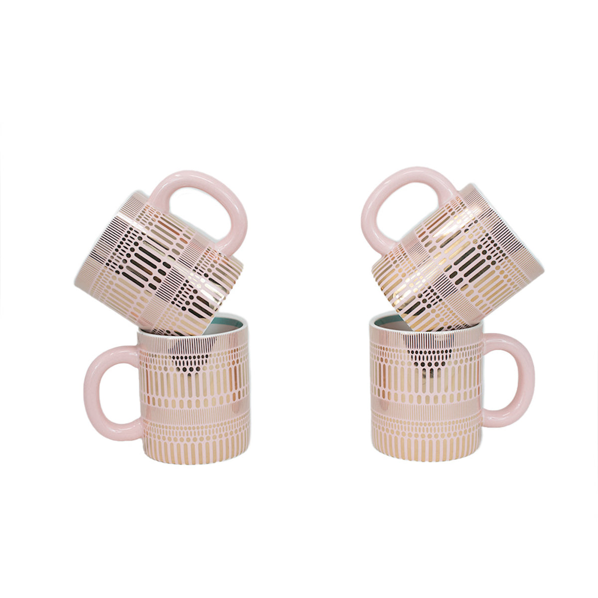 Taza Rosa/Cromo – 320 ml