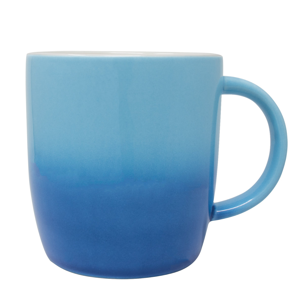 Taza Cerámica Arcoíris Azul/Turquesa - 400 ml