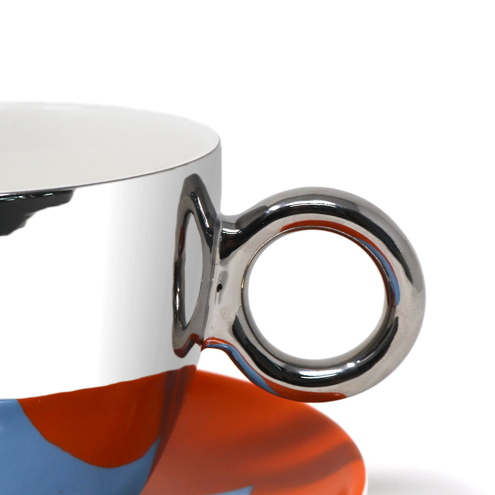 Set de 4 tazas con Plato -  Planteado 350 ml