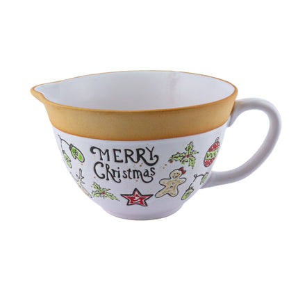 Tazón de Cerámica Navideño - Merry Christmas 1.8 L