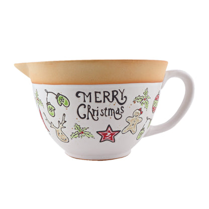 Tazón de Cerámica Navideño - Merry Christmas 1.8 L