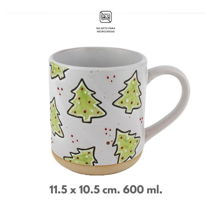 Taza Cerámica - Pinos de Jengibre 600 ml