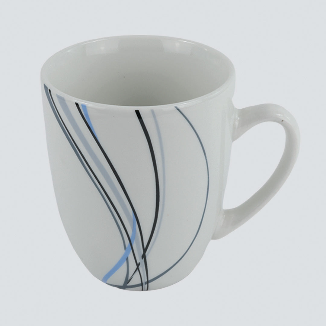 Vajilla Linnéa para 4 Personas - Cerámica Azul/Blanca 16 piezas