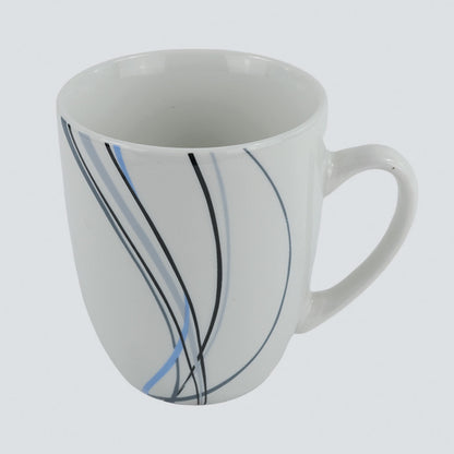 Vajilla Linnéa para 4 Personas - Cerámica Azul/Blanca 16 piezas