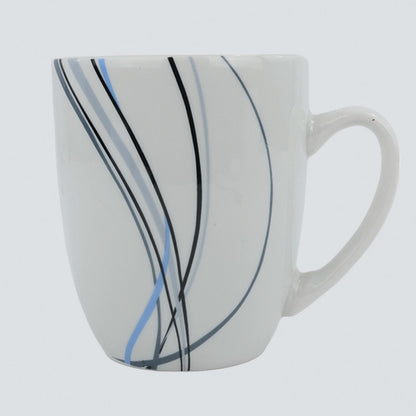 Vajilla Linnéa para 4 Personas - Cerámica Azul/Blanca 16 piezas