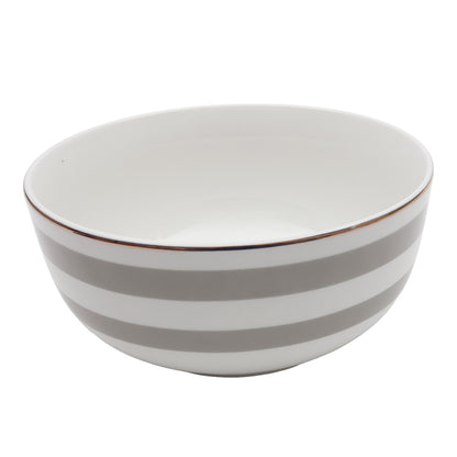 Vajilla Zéline para 4 Personas - Cerámica Gris/Blanca 16 piezas