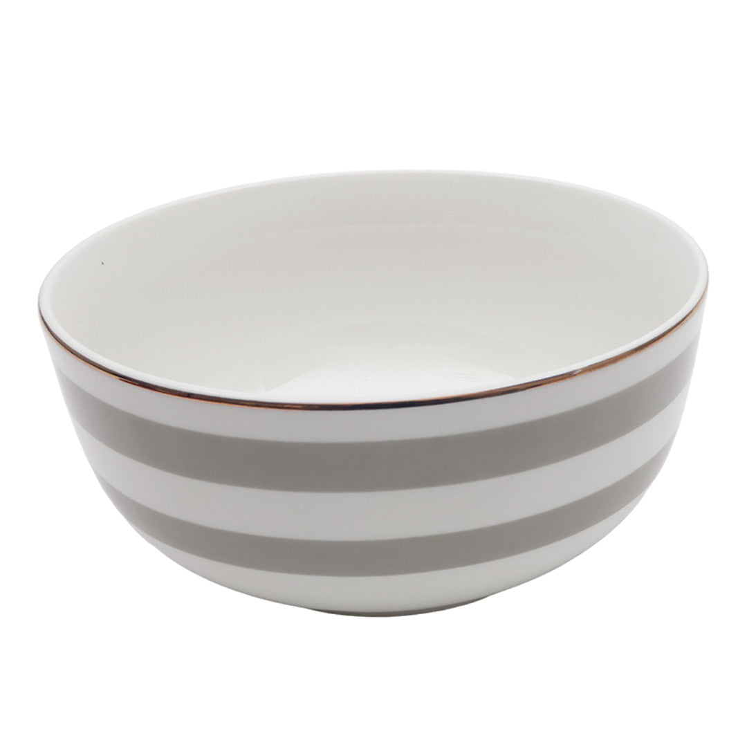 Vajilla Zéline para 6 Personas - Cerámica Gris/Blanca 24 piezas