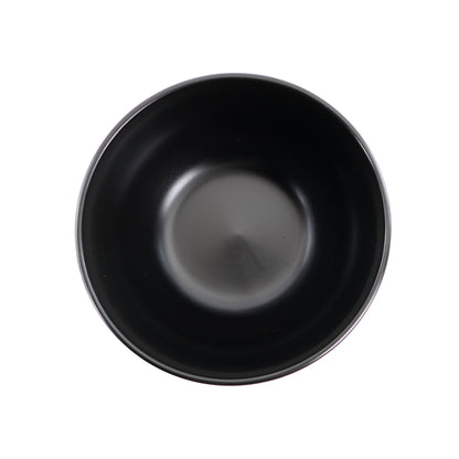 Vajilla HEDDA Set Individual - Cerámica Café con Rayas 4 piezas
