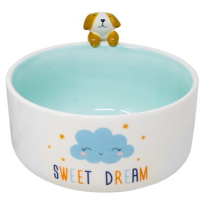 Vajilla Sweet Dream Blue Set Individual - Cerámica Multicolor 3 piezas