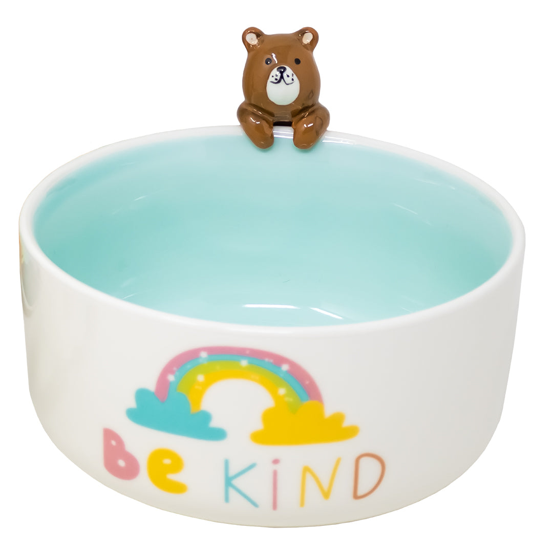 Vajilla Be Kind Bear Infantil Set Individual - Cerámica Multicolor 3 piezas