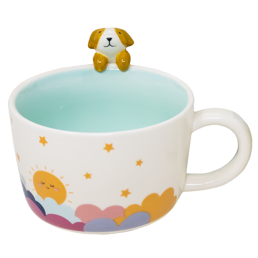 Vajilla Sweet Dream Blue Set Individual - Cerámica Multicolor 3 piezas
