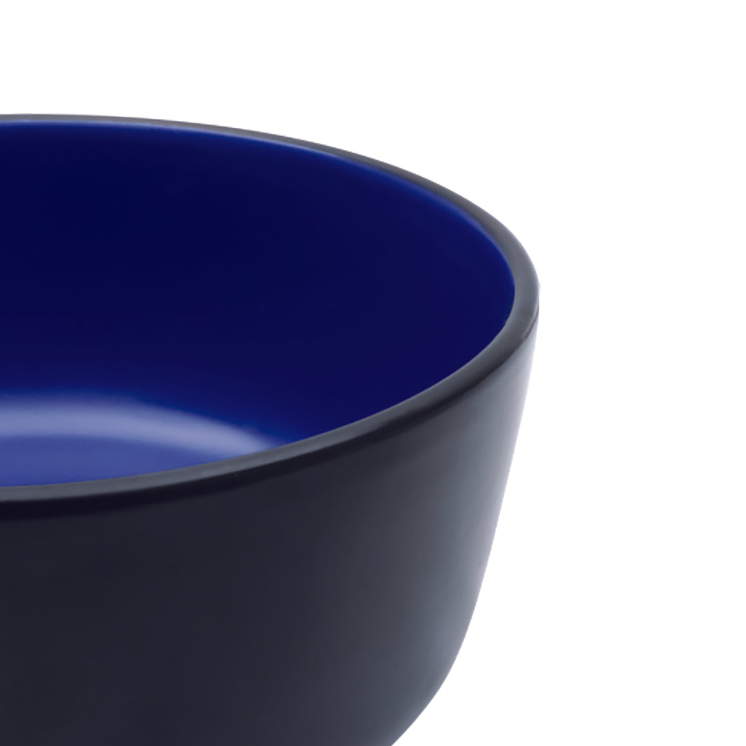 Vajilla NATTBLA para 4 Personas - Cerámica Negra/Azul 16 piezas