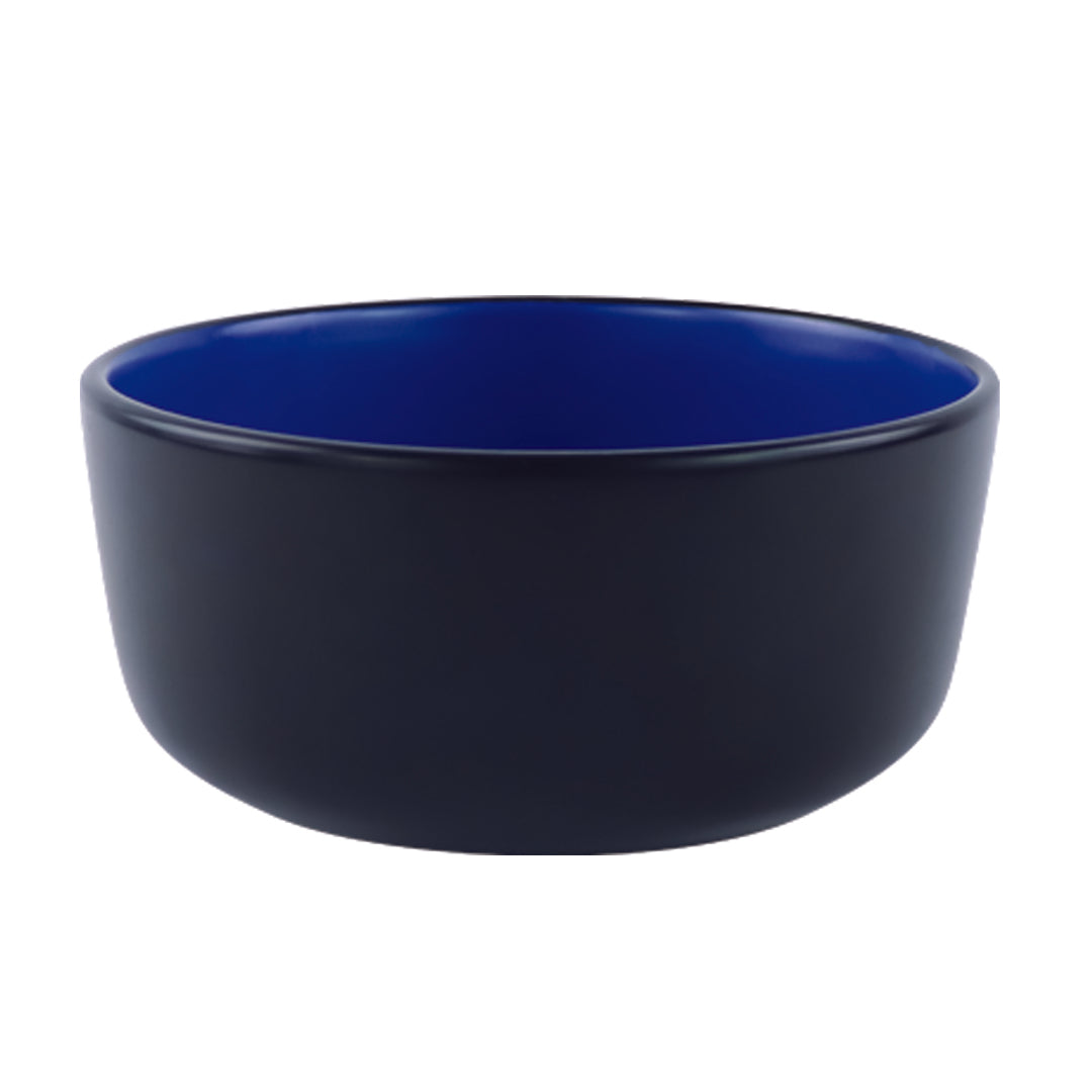 Vajilla NATTBLA para 6 Personas - Cerámica Negra/Azul 24 piezas