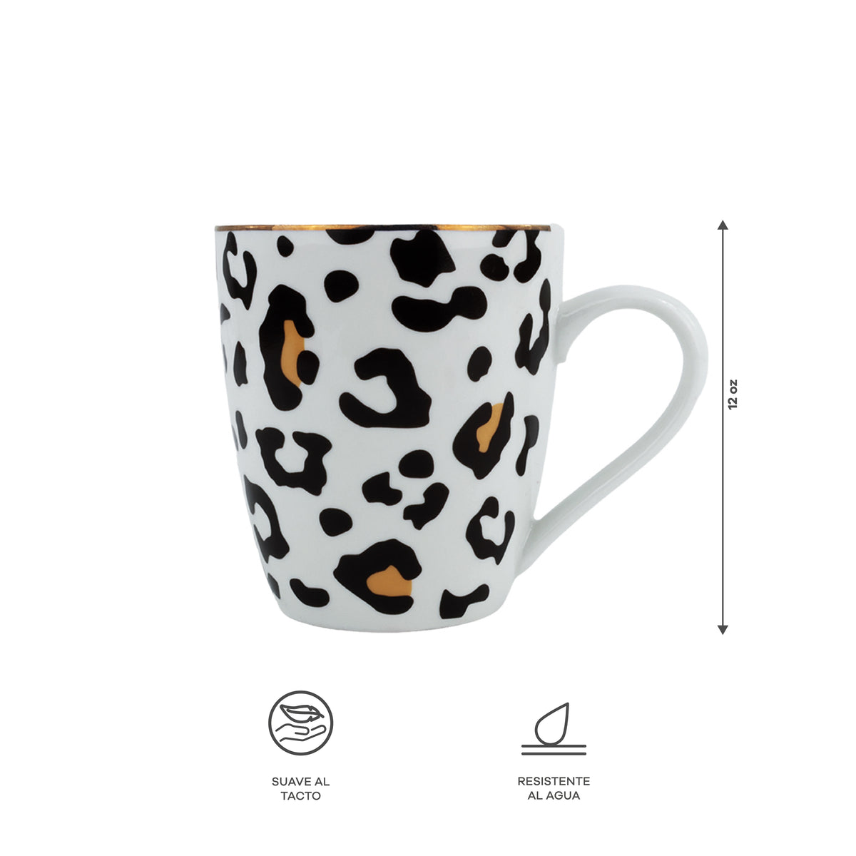 Vajilla Animal Print Set Individual - Cerámica Estampada 4 piezas