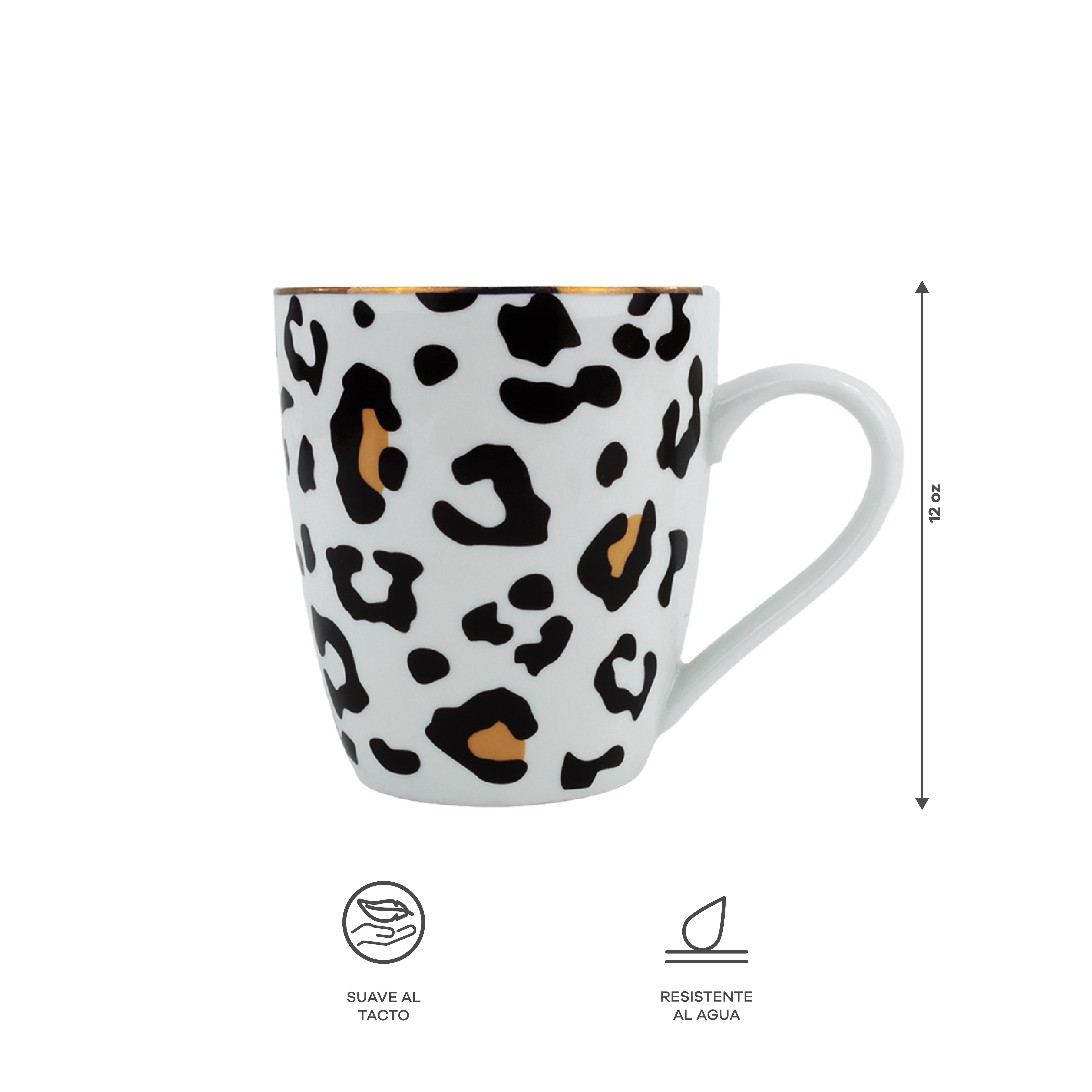 Vajilla Animal Print para 4 Personas - Cerámica Estampada 16 piezas