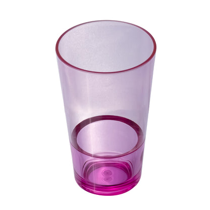 Set de Jarra Transparente Rosa con 4 Vasos – Plástico Resistente