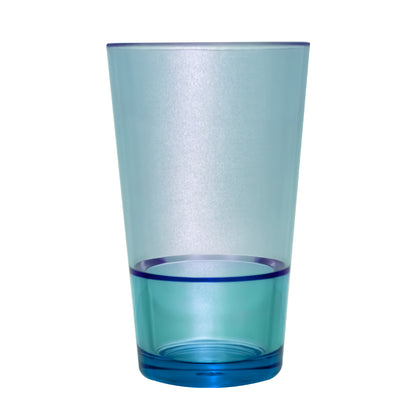 Set de Jarra Transparente Azul con 4 Vasos – Plástico Resistente