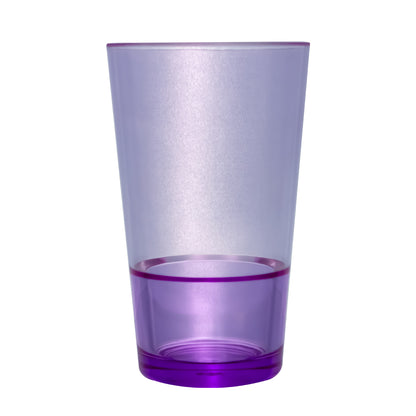 Set de Jarra Transparente Morada con 4 Vasos – Plástico Resistente