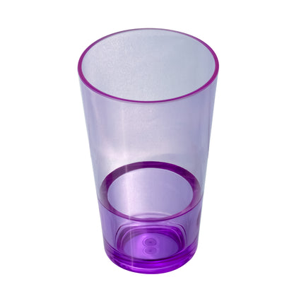 Set de Jarra Transparente Morada con 4 Vasos – Plástico Resistente