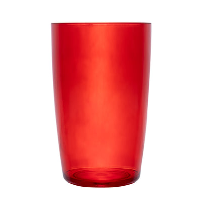 Set de Jarra Transparente Roja con 4 Vasos – Plástico Resistente