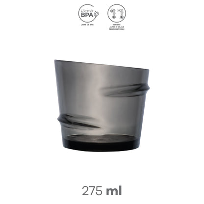 Vaso de Plástico Oscuro (275 ml)