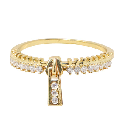 Anillo con Cierre Decorativo y Piedras Brillantes– Elegancia y Brillo en Cada Detalle | Modelo LX-9626R