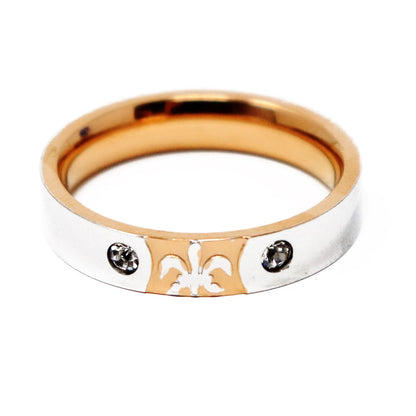 Anillo Tipo Argolla Dorada con Piedra Brillante – Diseño Sofisticado