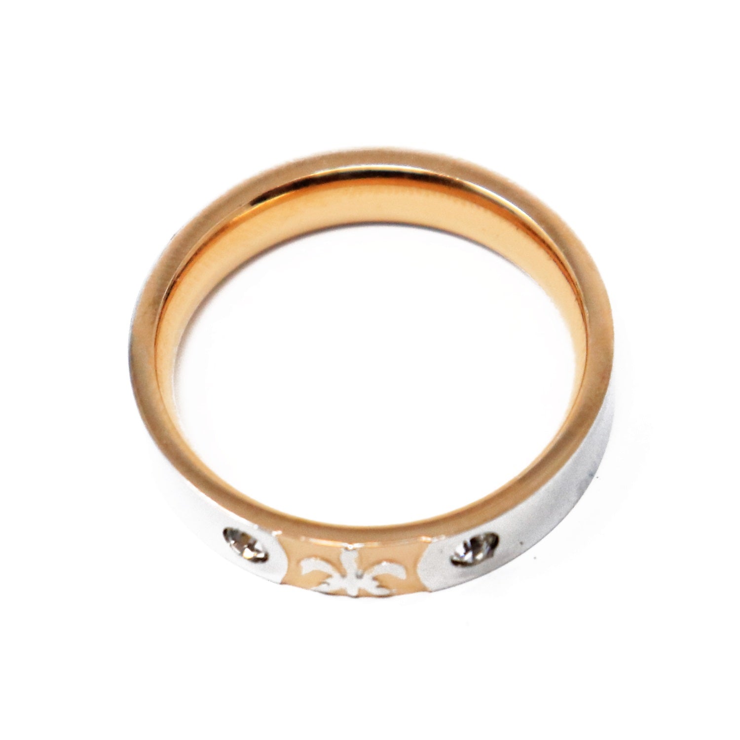 Anillo Tipo Argolla Dorada con Piedra Brillante – Diseño Sofisticado