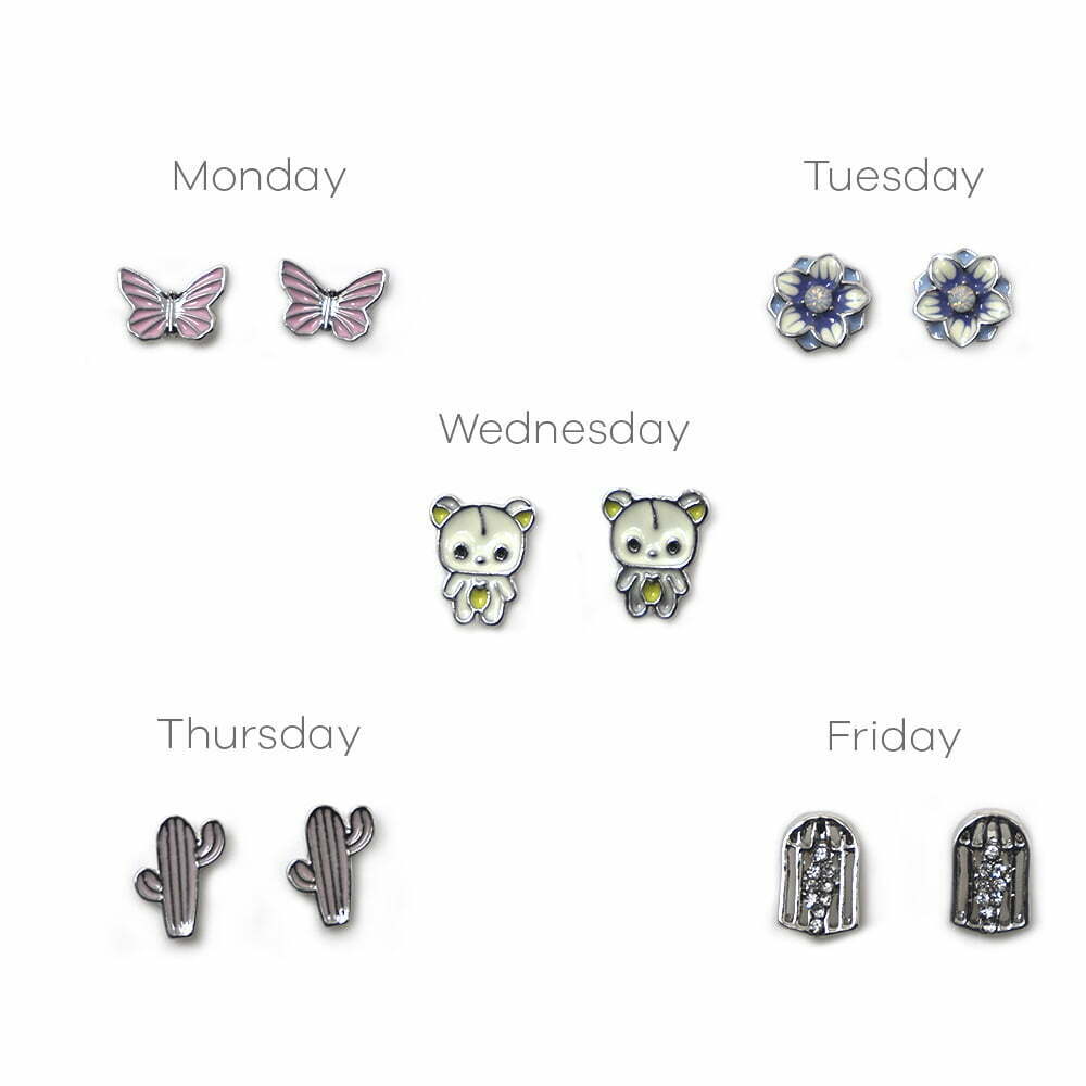 Set con 5 Aretes R059C - Ideën