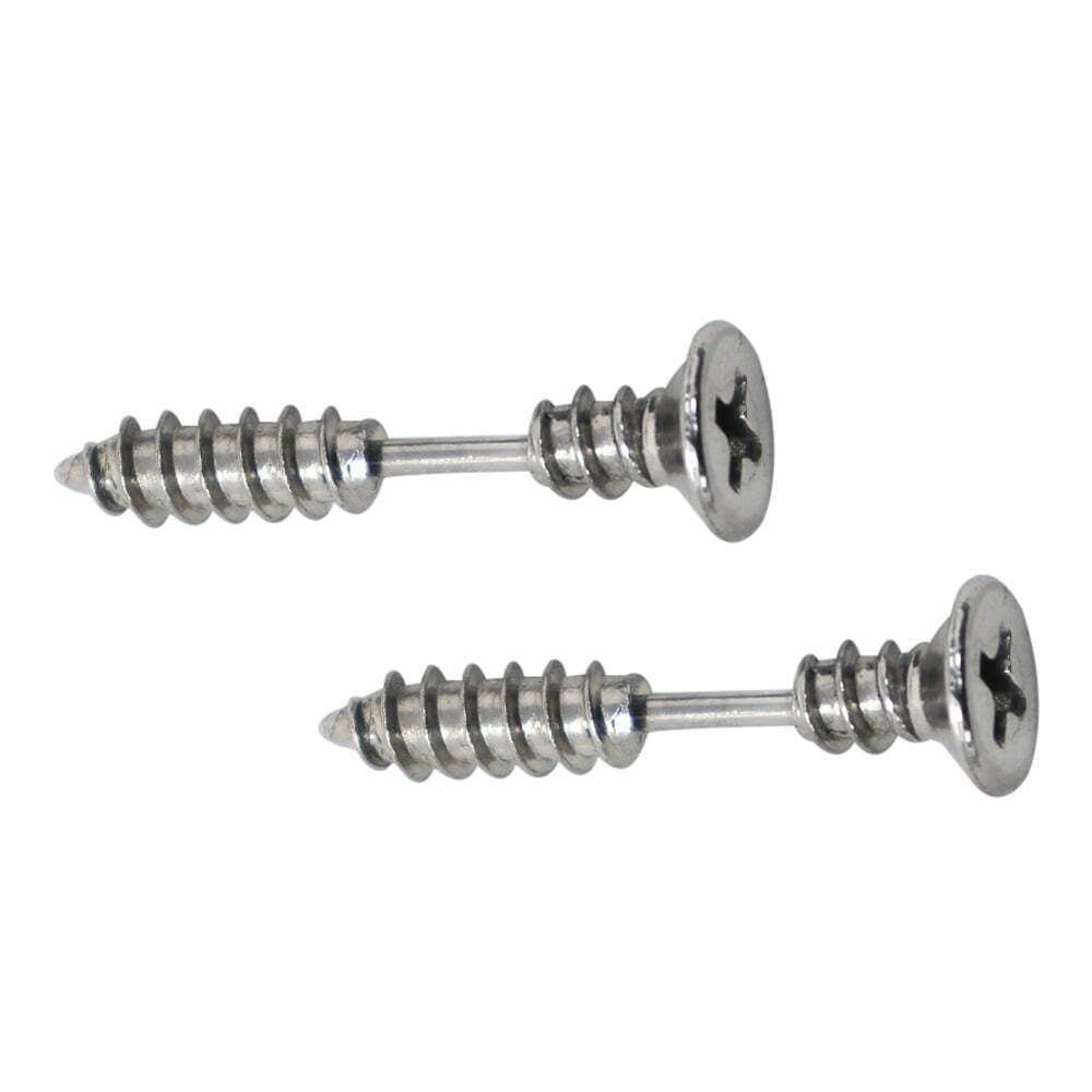 Arete para Hombre Tornillo Cruz Plata