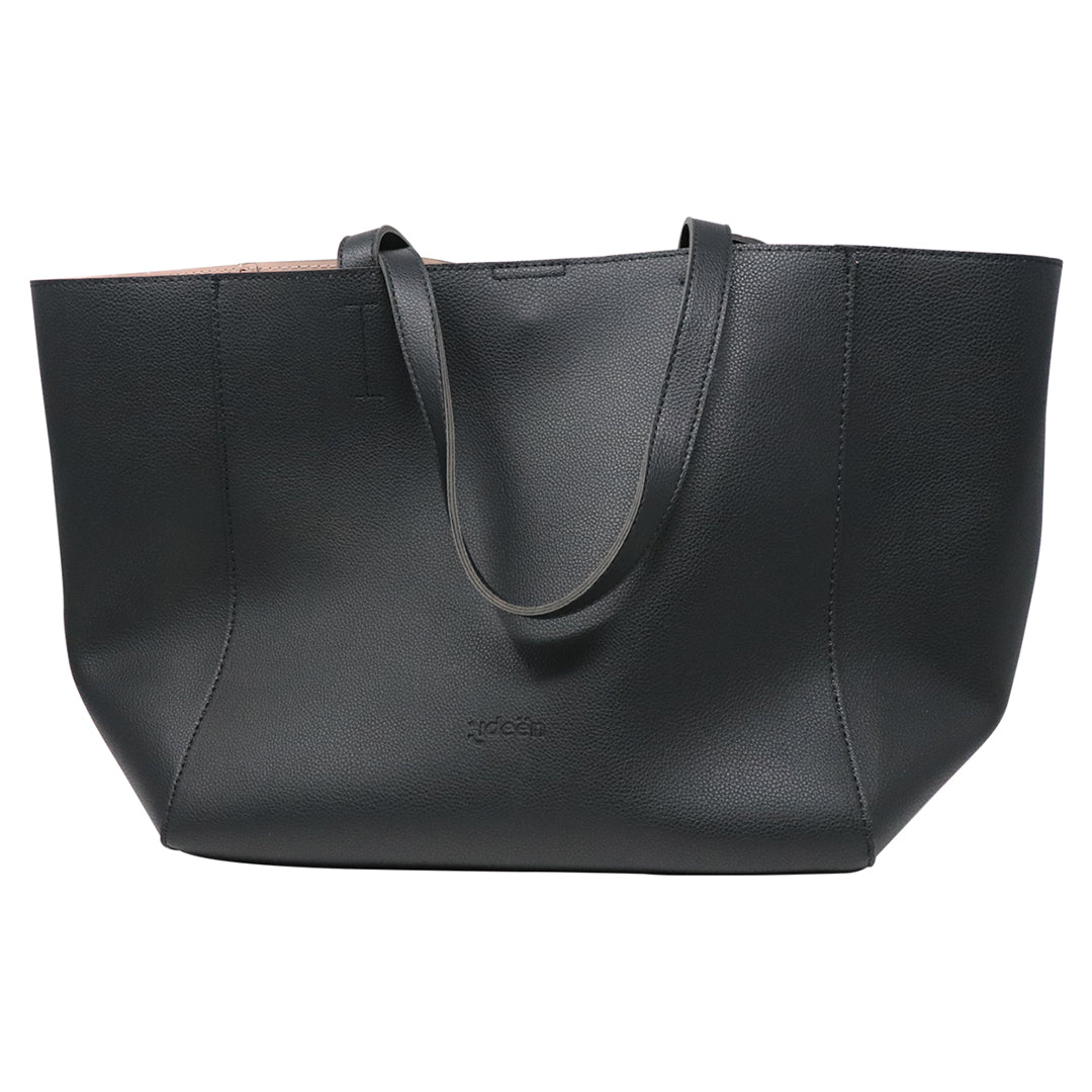 Bolso de Mano Tote Bag Negro Casual Amplio