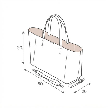 Bolso de Mano Tote Bag Negro Casual Amplio