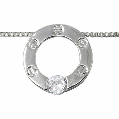 Cadena con Dije de Anillo y Piedras Preciosas – Diseño Sofisticado y Elegante