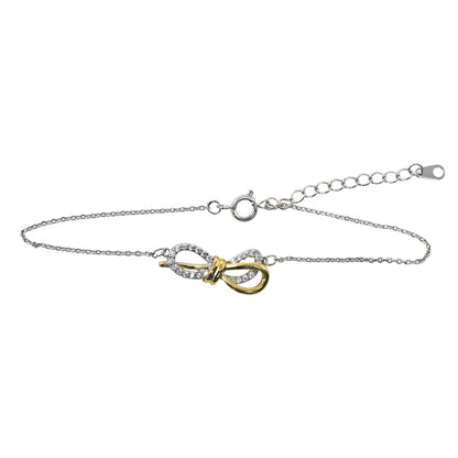 Pulsera con Dije Doble Trenzado con Piedras – Diseño Elegante y Artesanal