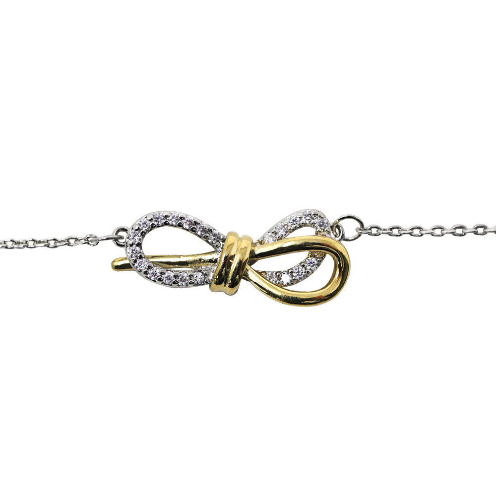 Pulsera con Dije Doble Trenzado con Piedras – Diseño Elegante y Artesanal