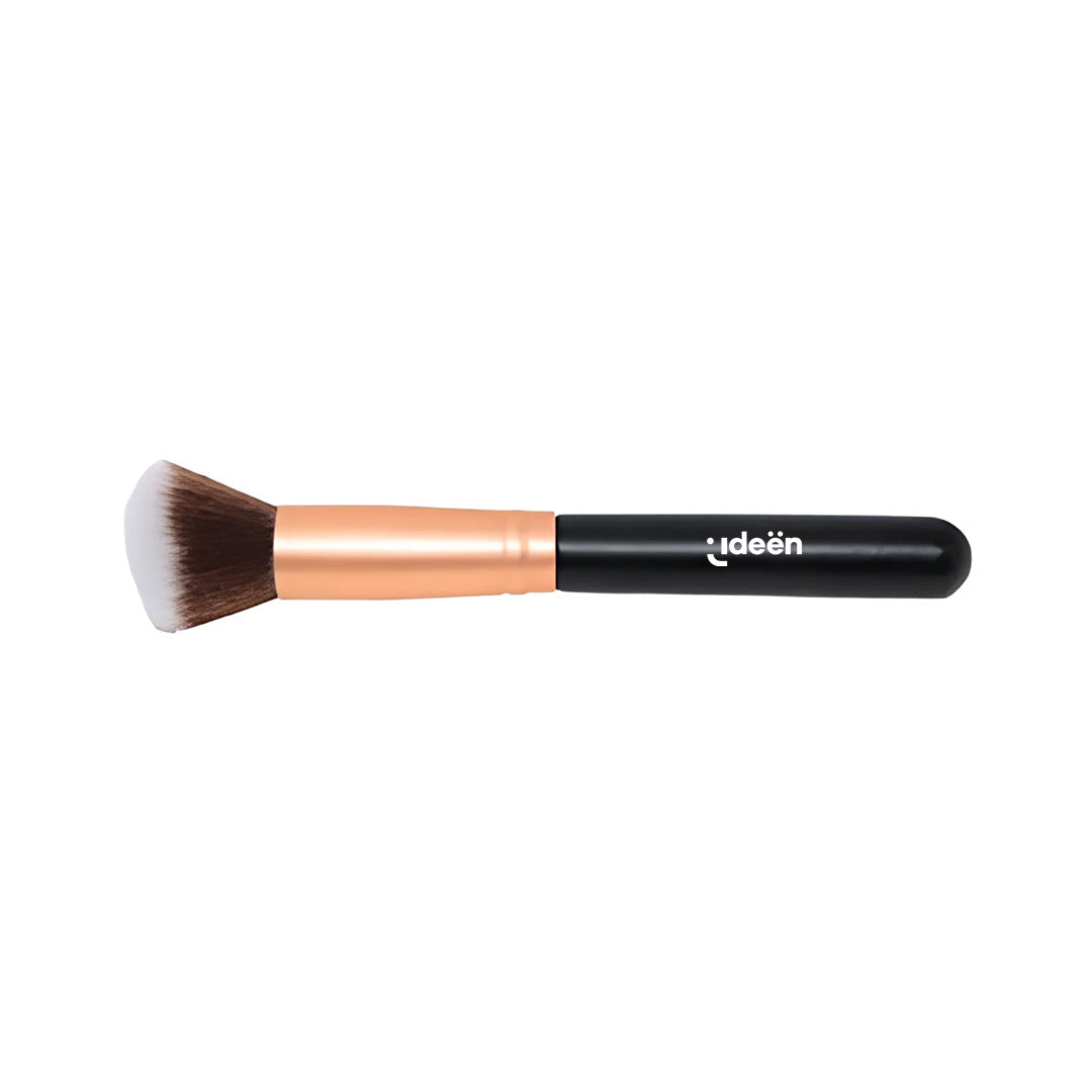 Brocha Kabuki Plana para Base de Maquillaje con Mango Negro