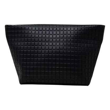 Cosmetiquera Negra con 11 Brochas de Maquillaje