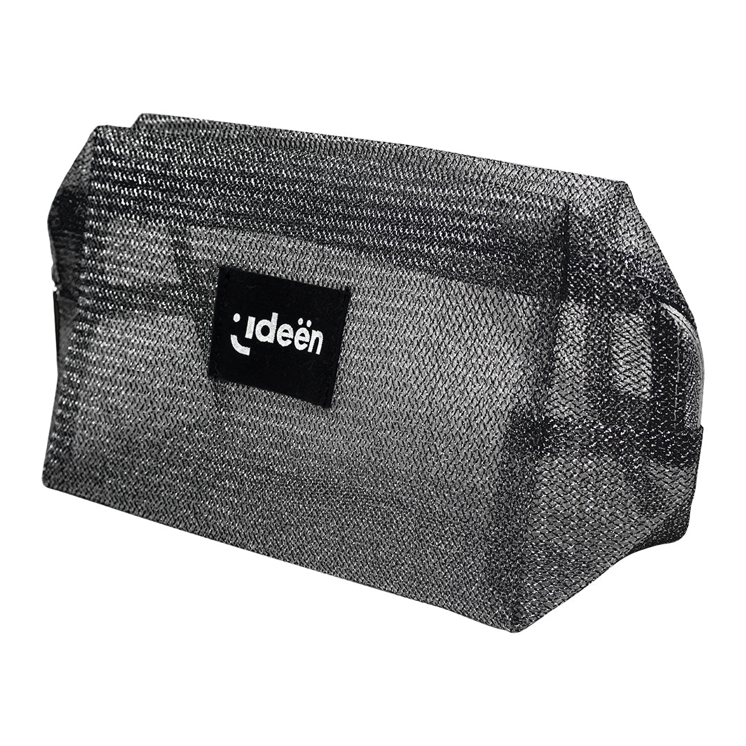 Cosmetiquera Negra con 6 Brochas de Maquillaje