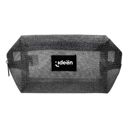 Cosmetiquera Negra con 6 Brochas de Maquillaje