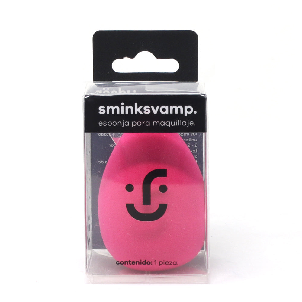 Sminksvamp. Esponja para Maquillaje - Aplicador Facial | Rosa Intenso para Base y Corrector