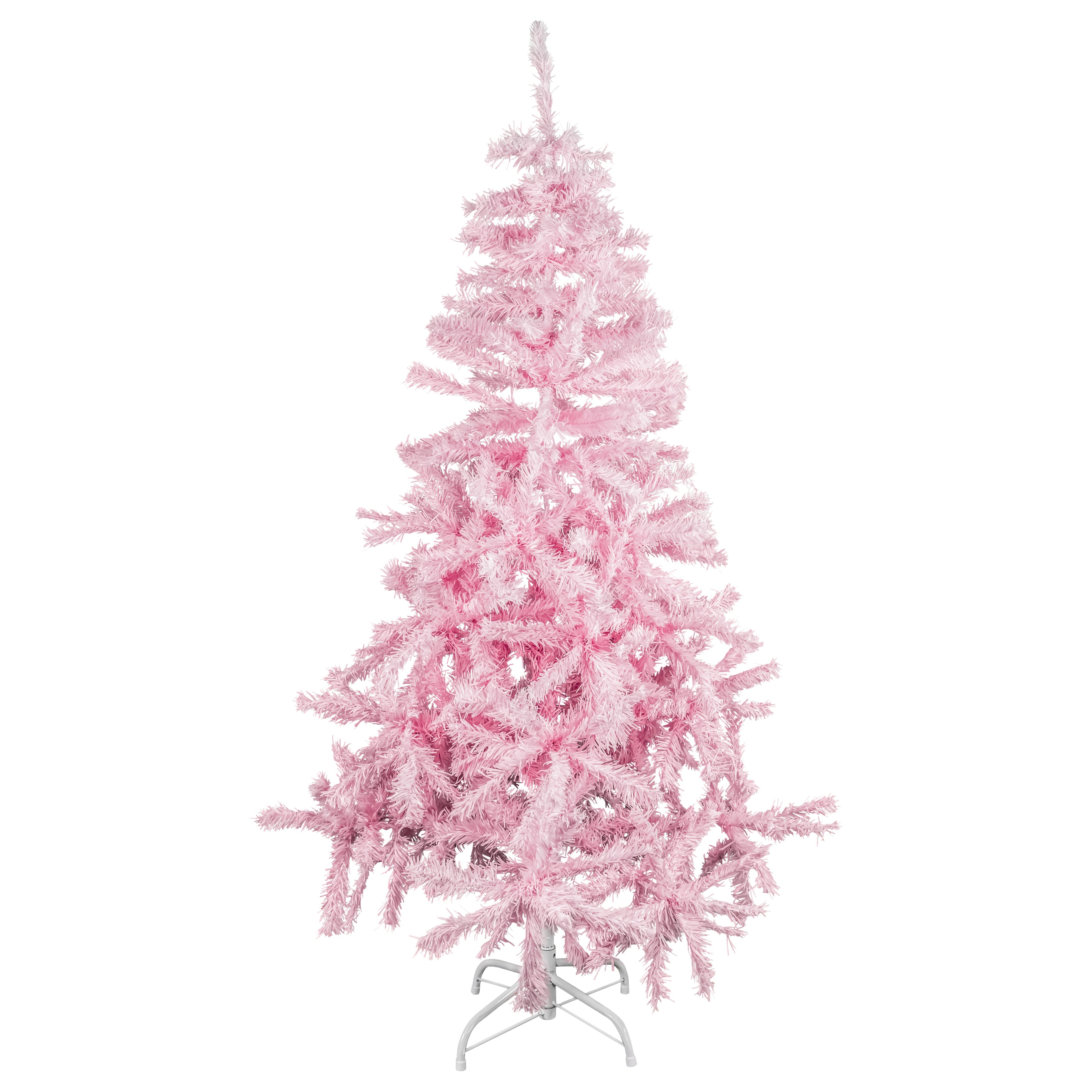 Árbol de Navidad Rosa Flocado - 150 cm