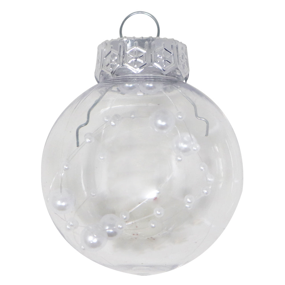 Set de Esferas Navideñas Blancas - 30 piezas