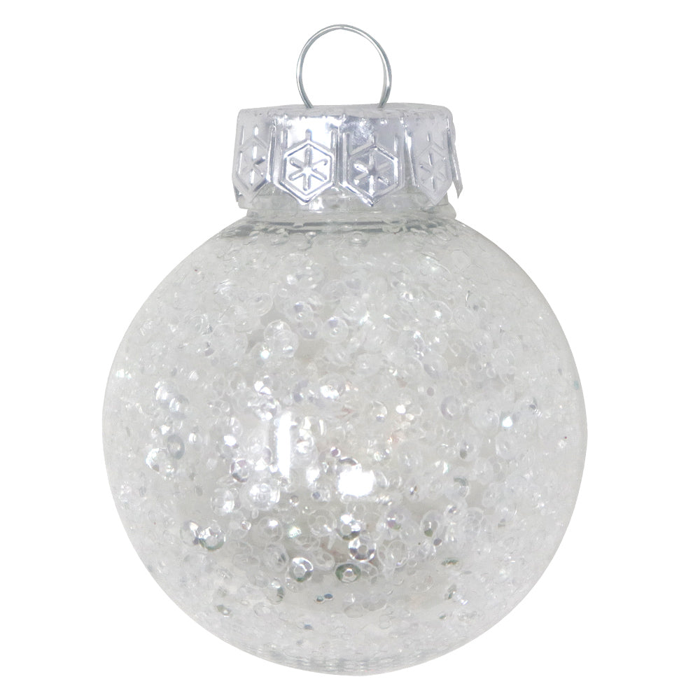 Set de Esferas Navideñas Blancas - 30 piezas