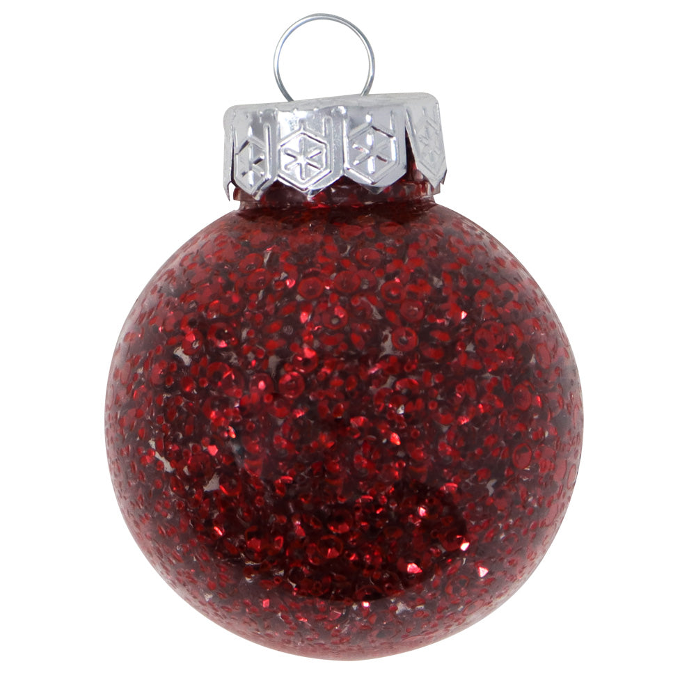 Set de Esferas Navideñas Plástico Rojas - 30 Piezas
